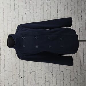 Bongo Blue Double-Breasted Fleece Jacket -  Size Large